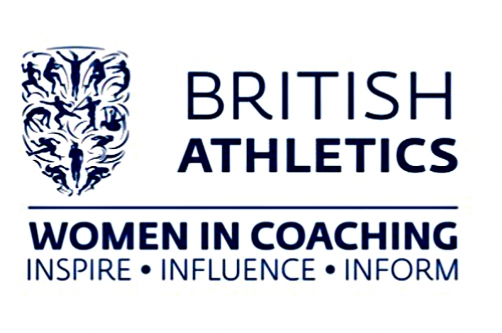 Logo for British Athletics Women in Coaching.