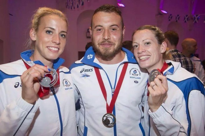 Lynsey Sharp, Mark Dry and Eilidh Child